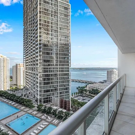 Icon Brickell High Floor Condo With Bay And Pool View 5 Star Spa